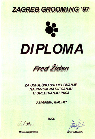 diploma uređenja pasa